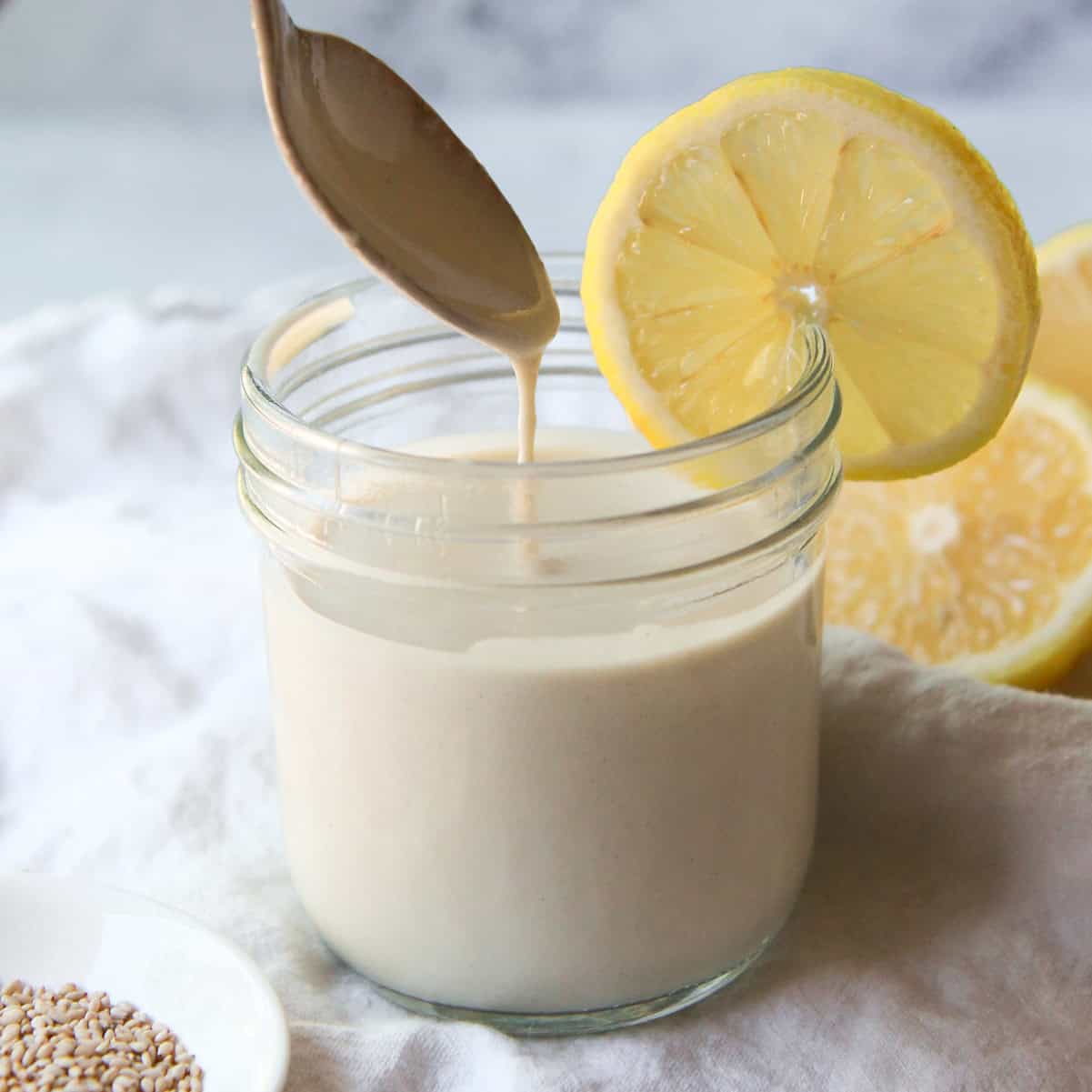 Minute Vegan Lemon Tahini: Oil-Free & Creamy